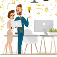 منشی و دستیار خانم در شرکت پخش