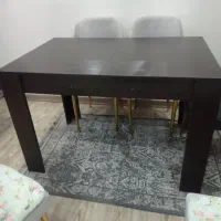 میز چوبی ۴ نفره، تبدیل به ۶ نفره