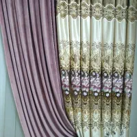 پرده همراه با کتیبه وآستر باقیمت خیلی مناسب