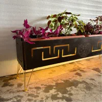 فلاور باکس چوبی/باکس گل چراغدار|گل و گیاه طبیعی|تهران, آذری|دیوار