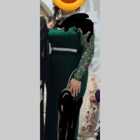 لباس مجلسی سبز زمردی