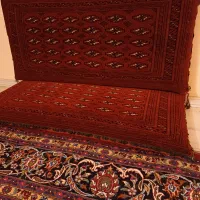 سه  جفت پشتی دست بافت کاملانو و  قالیچه دست بافت|فرش|مشهد, هنرستان|دیوار