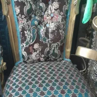 میل سلطنتی چوب راش پارچه مخمل ملایر ۹ نفره|مبلمان خانگی و میز عسلی|قرچک, باقرآباد|دیوار