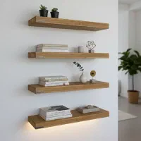 شلف دیواری چوبی