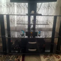میز تلویزون شیشه ای