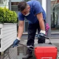 لوله بازکن فاظلاب با فنر و دستگاه باد قوی