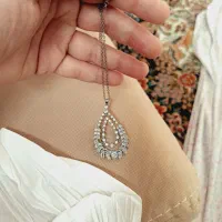 گردنبد پای جواهر با زنجیر