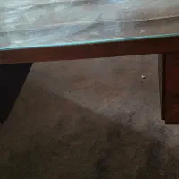 میز کار چوبی چهار کشو، میز ناهارخوری و کتابخانه|میز و صندلی غذاخوری|کهریزک, |دیوار