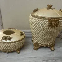 ست جا دستمالی و سطل آشغال
