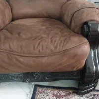 نیم ست مبل راحتی با چوب گردو|مبلمان خانگی و میز عسلی|فردیس, ثابتی|دیوار