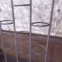 جا گلدانی فلزی سفید