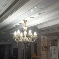 لوستر کریستالی شیک|لوستر و چراغ آویز|قم, زنبیل آباد|دیوار