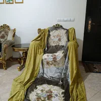 پرده دکوری مخمل گلدوزی