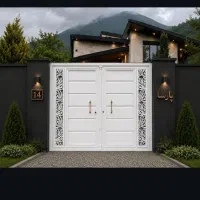 درب یاقوت حیاطی باغیyow8ویلایی زمردپارکینگ کارگاهی