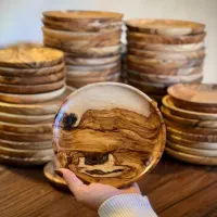 پیاله و پیشدستی چوبی|ظروف سرو و پذیرایی|تهران, شوش|دیوار