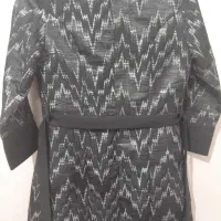 مانتو ژاکارد مشکی