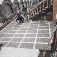 محوطه سازی ، سنگکاری ، کاشیکاری ، رومی ،مدرن