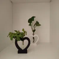 گلجای قلبی با شیشه ،گلدان دونات چروک و گلدان موج|صنایع دستی و سایر لوازم تزئینی|شاهین‌شهر, کوی مهدیه|دیوار