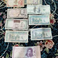 تعدادی پول قدیمی|کلکسیون سکه، تمبر، اسکناس|خلخال, |دیوار