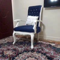 مبل ۵نفره آبی یه دونه میز عسلی بزرگ دوتا کوچک|مبلمان خانگی و میز عسلی|تهران, آبشار|دیوار