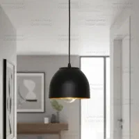 لوسترهای اویز تک شعله مشکی و سفید راهرو اتاق خواب|لوستر و چراغ آویز|تبریز, |دیوار