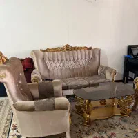 فروش مبل پنج نفره به همرا میز غذا خوری ۴نفره|مبلمان خانگی و میز عسلی|تهران, بیسیم|دیوار