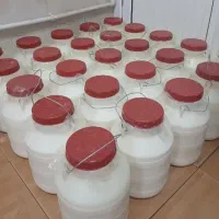 دوغ نهره محلی با طعمه طبیعی کره طبیعی محلی نهره