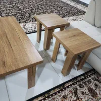 میز جلو مبلی و دو عدد عسلی