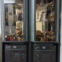 ویترین چوبی مشکی زیبا|بوفه، ویترین، کنسول|رشت, دروازه لاکان|دیوار