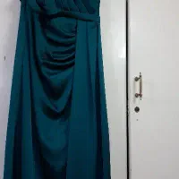 لباس مجلسی سبز پولداری دخترانه