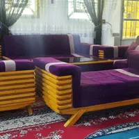 مبل ۸نفره با میز پزیرایی وسط و میز کنج|مبلمان خانگی و میز عسلی|نهاوند, |دیوار