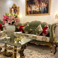 مبلمان و نهار خوری مبل استیل سلطنتی فرانسوی ( نو|مبلمان خانگی و میز عسلی|تهران, اقدسیه|دیوار