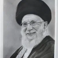 فروش طراحی سیاه قلم امام سیدعلی خامنه‌ای