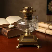 چراغ دوفیتیله ای قدیمی