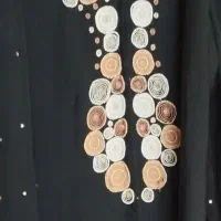 فروش عبای مهره دوزی و استین دولایه حریر نو|لباس|فراشبند, |دیوار