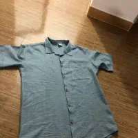 شومیزمانتویی کتان خارجی ۳۶ تا۴۲ ۴۴ و بلوز ابی لینن|لباس|ساری, |دیوار