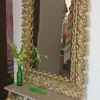 میز تلویزیون . بوفه . آینه شمعدان|میز تلویزیون|تربت جام, ترکمن ها|دیوار