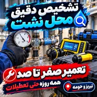 نشت‌یابی تخصصی،تعمیرضمانتی،نشتیاب تصویری،لوله کشی