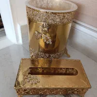 ست سطل اشغال و جا دستمالی