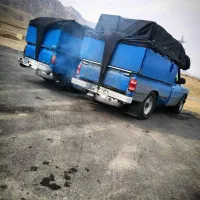 چادر دم اسبی صلیبی نیسان ماشین باری دوردیف قلاب