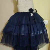 پیراهن دخترانه مدل طبقه ای پرنسسی مارک ترک