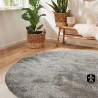 فرش گرد مدل شگی فلوکاتی پرز بلند