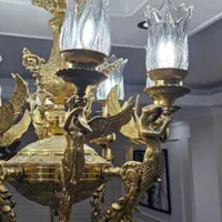 لوستر چینی برنز/برنز مدل فرشته|لوستر و چراغ آویز|تبریز, |دیوار