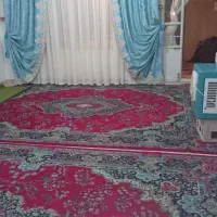 دو عدد دستک مخمل ضخیم ترک اصل آبی فیروزه‌ای