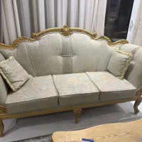 مبل استیل ۷نفره با ۴صندلی اضافه. فروش فوری|مبلمان خانگی و میز عسلی|اصفهان, بیدآباد|دیوار