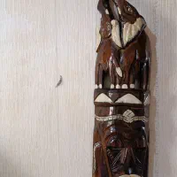 مجسمه چوبی|مجسمه، تندیس، ماکت|گلبهار, شهر جدید گلبهار|دیوار