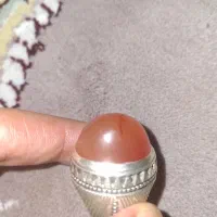 انگشتر عقیق یمنی رگه زعفرانی|جواهرات|مشگین شهر, |دیوار