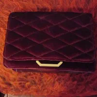 کیف دستی زنانه جیر زرشکی اصل