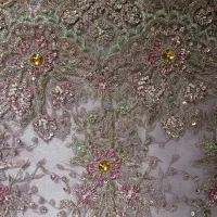 پارچه مجلسی.گیپور وساتن زیرش