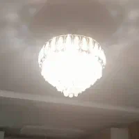 لوستر کریستالی ب همراه ۲عدد دیوار کوب